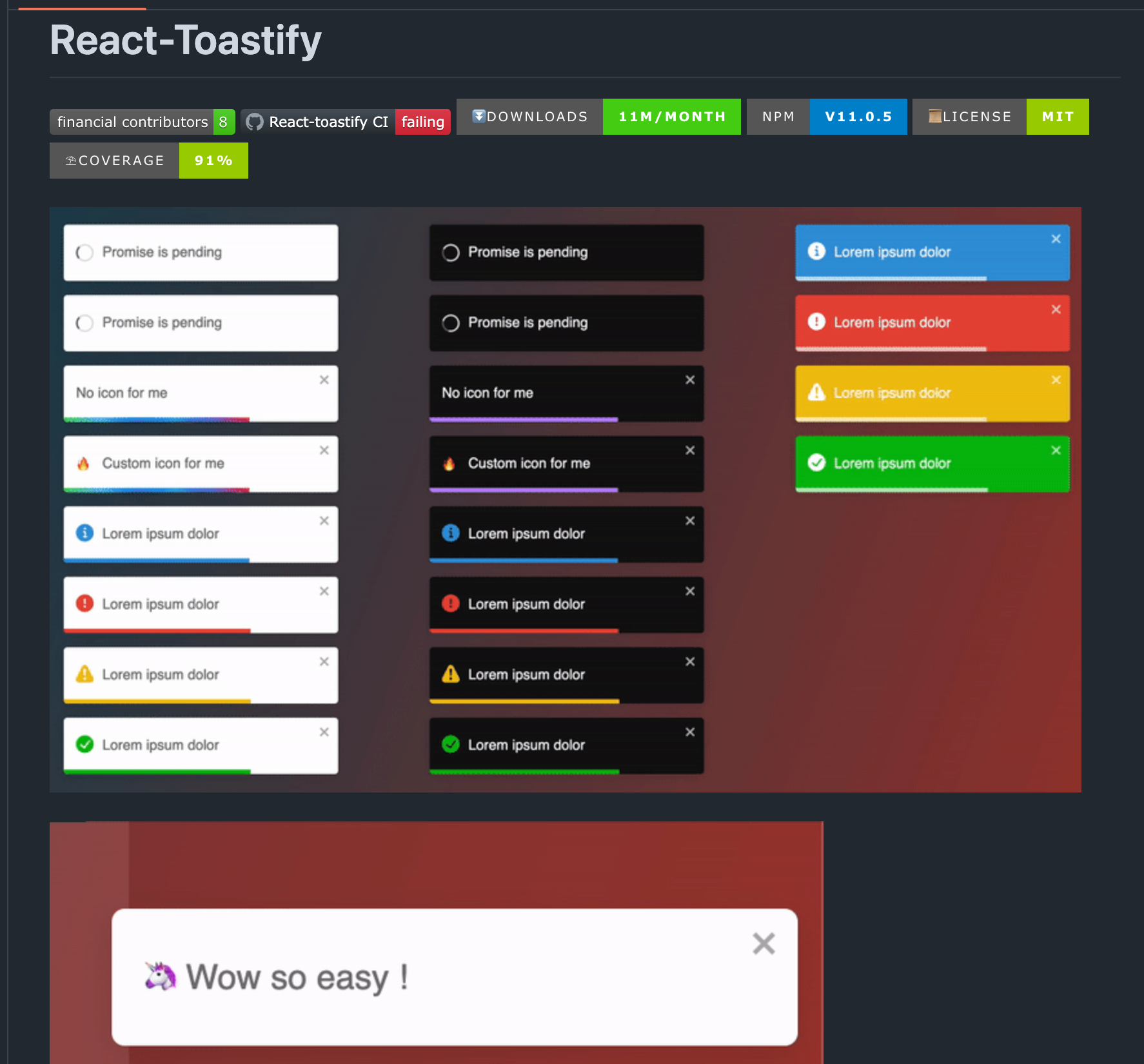 【开源项目推荐·13.3K】🚀 React-Toastify：让你的 React 通知炫酷又简单！