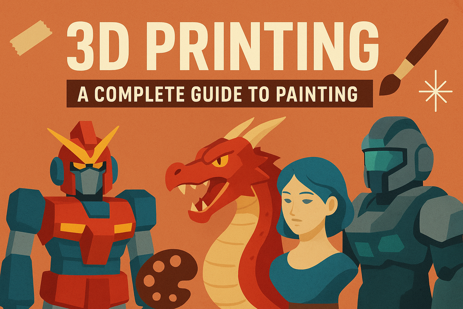 3D 打印模型上色：从“小白翻车”到“手办大师”的进阶之路 🎨